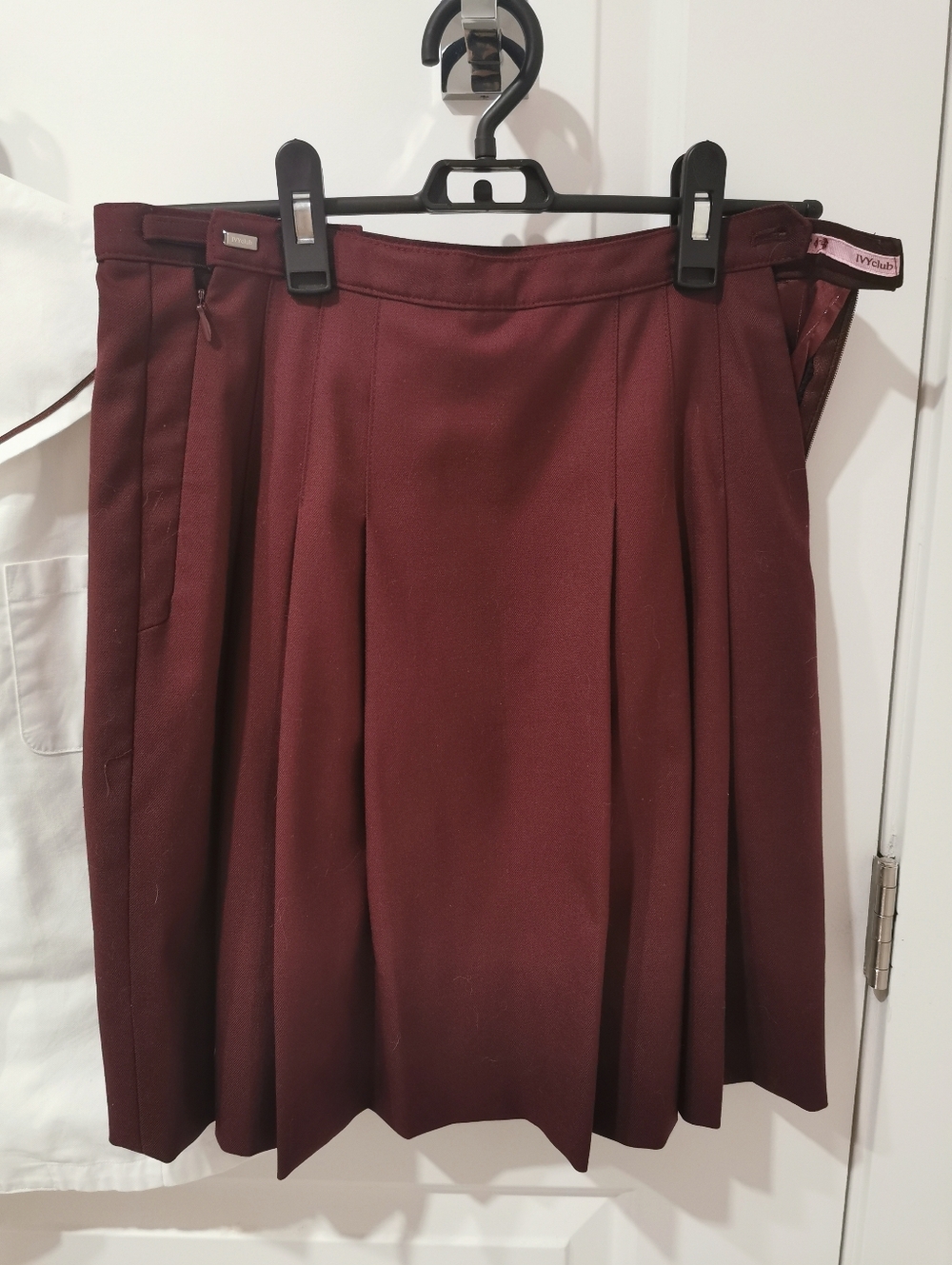 Korean Wool Blend School Uniform Skirt